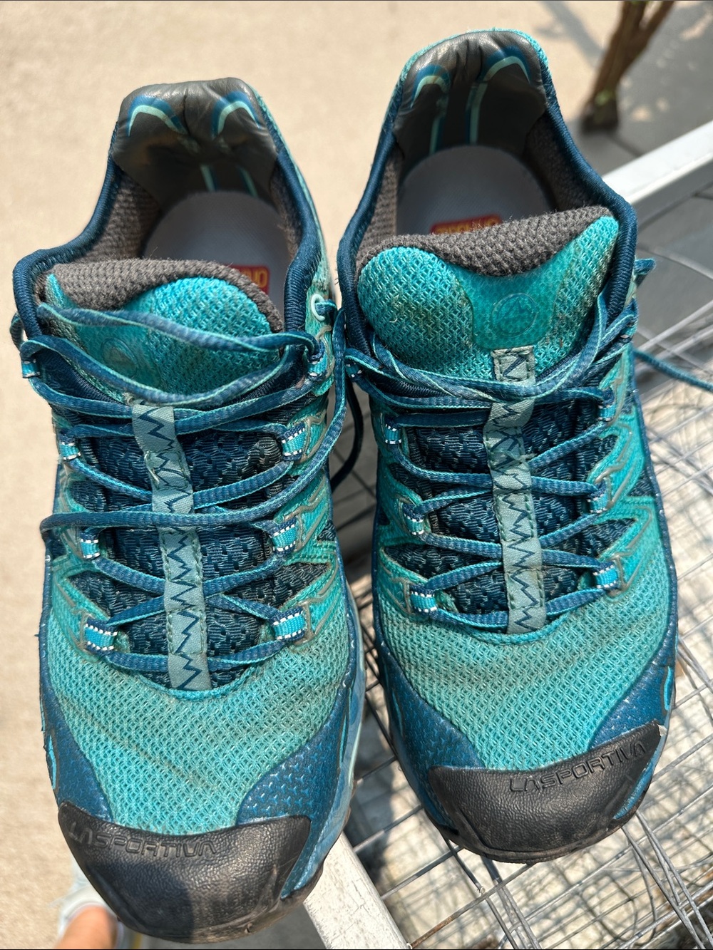 La Sportiva Teal and Dark Teal Trail Shoes